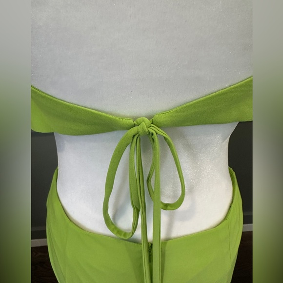 NWT Mac Duggal 27110 Cutout Green Maxi Dress Size 6 - Picture 6 of 9